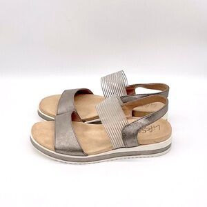 Life Stride Velocity 2.0 Metallic Gray Sandals - Pewter